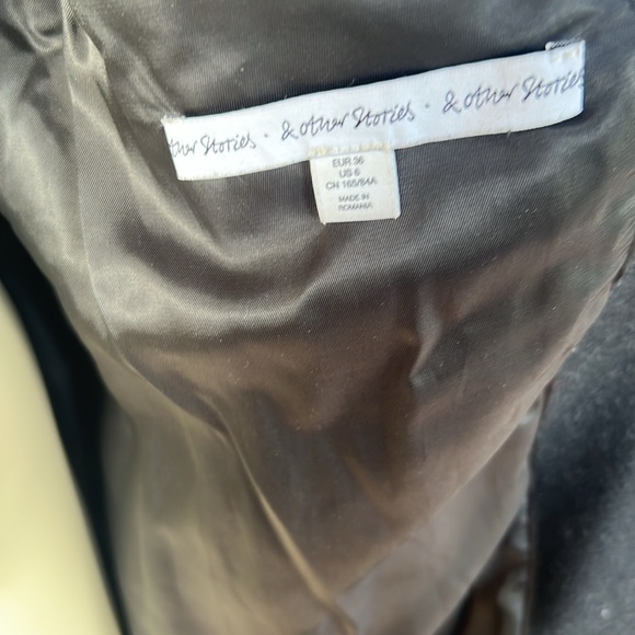 & other stories fully lined pea coat wool - Picture 9 of 10